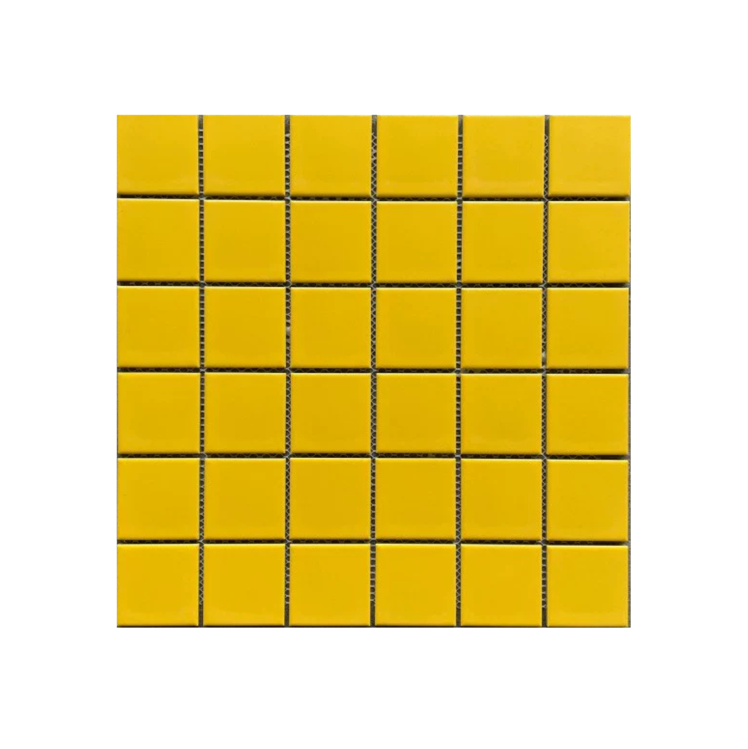 โมเสค TIMELESS TILES รุ่น CLASSIC SQUARE 48 ขนาด 30X30 ซม. สีเหลือง ผิวด้าน MATTE YELLOW โมเสคเซรามิกทรงสี่เหลี่ยมจัตุรัส_0